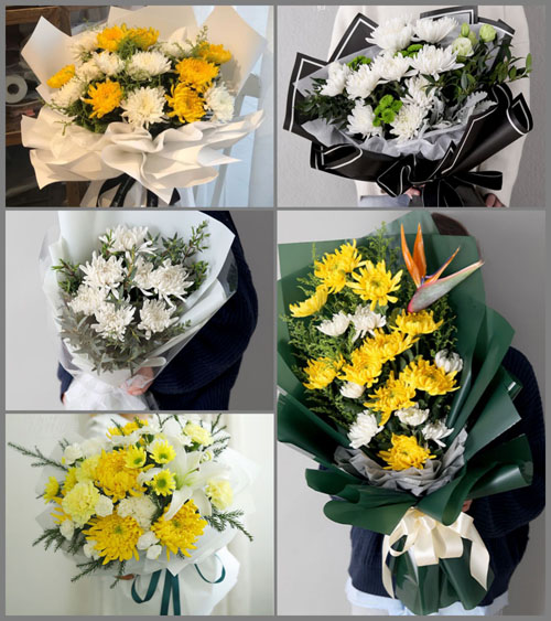 上海崇明区城桥镇聚训村白事花束代送